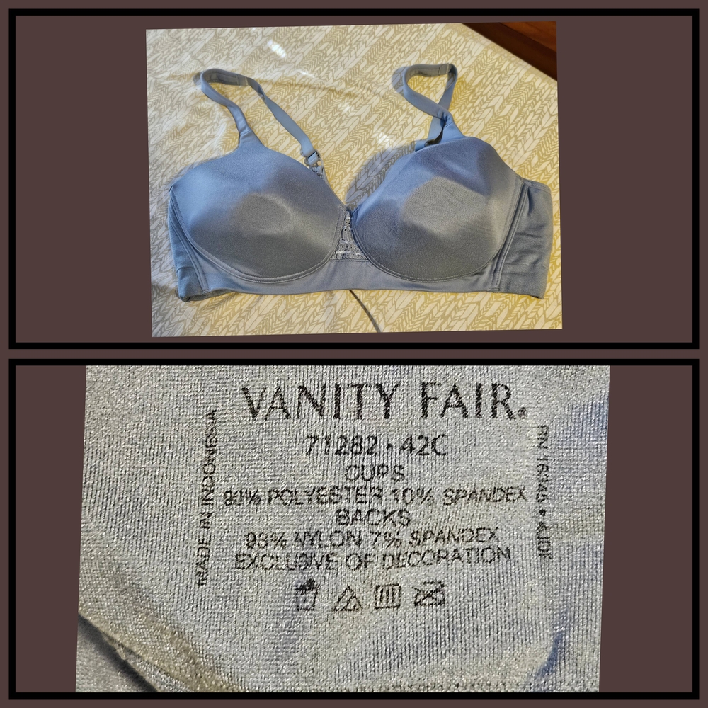 Vanity Fair Gray Molded Cup Bra Intimates